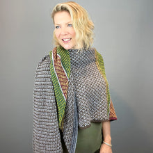 Load image into Gallery viewer, Slip Stitch Party Shawl Knitting Kit | Rowan Felted Tweed
