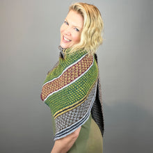 Load image into Gallery viewer, Slip Stitch Party Shawl Knitting Kit | Rowan Felted Tweed