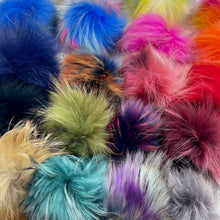 Load image into Gallery viewer, Raccoon Fur Pompoms