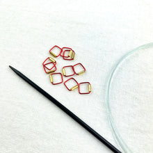 Load image into Gallery viewer, Beaded Stitch Markers | Large Square