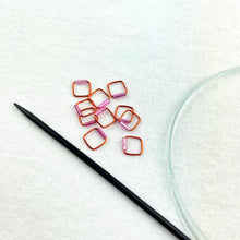 Load image into Gallery viewer, Beaded Stitch Markers | Large Square