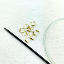 Load image into Gallery viewer, Beaded Stitch Markers | Large Square