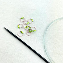 Load image into Gallery viewer, Beaded Stitch Markers | Large Square