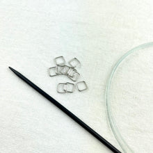 Load image into Gallery viewer, Beaded Stitch Markers | Small Square