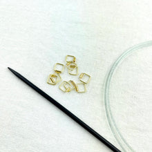 Load image into Gallery viewer, Beaded Stitch Markers | Small Square