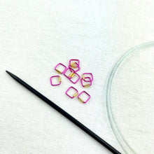 Load image into Gallery viewer, Beaded Stitch Markers | Small Square