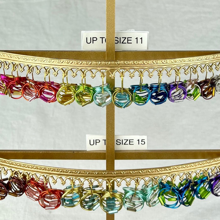 Beaded Stitch Markers | Jumbo Round