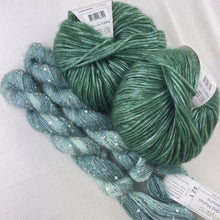 Load image into Gallery viewer, Charmaine's Cowl Knitting Kit | Lang Yarns Grace, Artyarns Beaded Mohair and Sequins & Knitting Pattern (#207B)