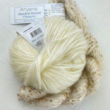 Load image into Gallery viewer, Charmaine's Cowl Knitting Kit | Lang Yarns Grace, Artyarns Beaded Mohair and Sequins & Knitting Pattern (#207B)