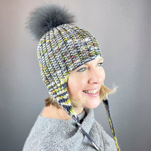 Load image into Gallery viewer, Easy Rib Earflap Hat Knitting Kit | Baah Sonoma &amp; Knitting Pattern (#329)
