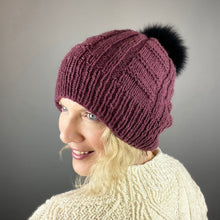 Load image into Gallery viewer, Column & Ridge Hat Knitting Kit | mYak Baby Yak Medium & Knitting Pattern (#306)