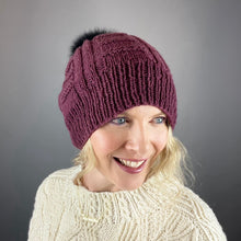 Load image into Gallery viewer, Column & Ridge Hat Knitting Kit | mYak Baby Yak Medium & Knitting Pattern (#306)