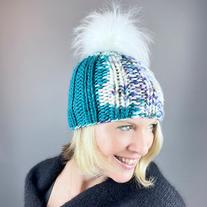 Super Bulky Ribbed Hat (Sequoia version) Knitting Kit | Baah Sequoia & Knitting Pattern (#108)