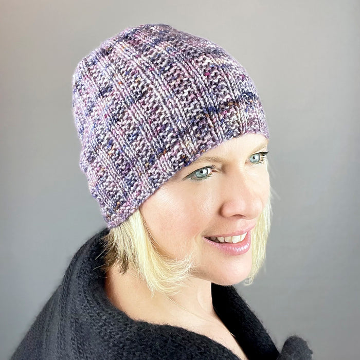 Cashmere Broken Rib Beanie Knitting Kit | Jade Sapphire Zageo Cashmere & Knitting Pattern (#392)