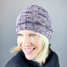Load image into Gallery viewer, Cashmere Broken Rib Beanie Knitting Kit | Jade Sapphire Zageo Cashmere & Knitting Pattern (#392)