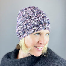 Load image into Gallery viewer, Cashmere Broken Rib Beanie Knitting Kit | Jade Sapphire Zageo Cashmere & Knitting Pattern (#392)