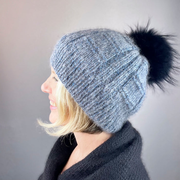 Column & Ridge Hat Knitting Kit | Jade Sapphire Peeeps & Knitting Pattern (#306B)