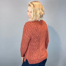 Load image into Gallery viewer, Kylie Cabled Sweater Knitting Kit | Queensland Kathmandu DK