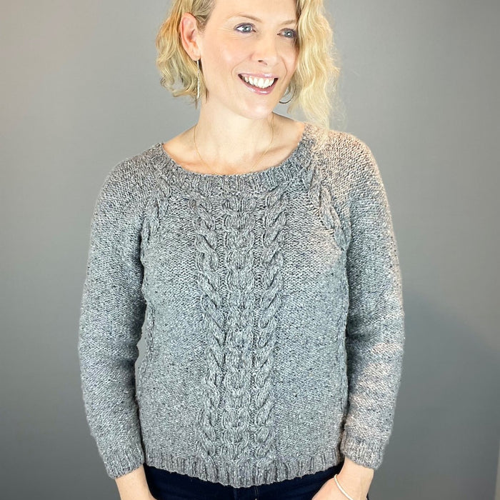 Design Nineteen Cabled Sweater Knitting Kit | Queensland Kathmandu Aran