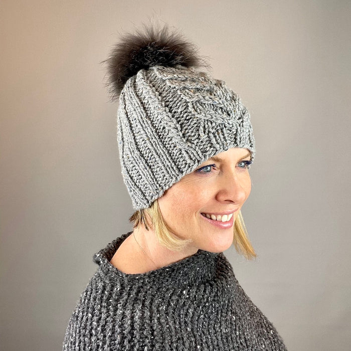 French Staghorn Hat Knitting Kit | Soft Donegal Chunky & Knitting Pattern (#377)