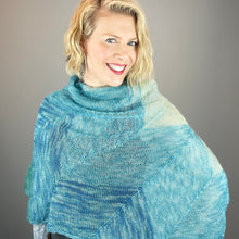 Load image into Gallery viewer, Expanding Chevron Shawl (Colinton version) Knitting Kit | Colinton Lace & Knitting Pattern (#330)