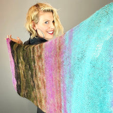 Load image into Gallery viewer, Artyarns Mohair Ombre Scarf Knitting Kit | Artyarns Mohair Ombre and Knitting Pattern (#383)