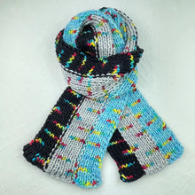 Load image into Gallery viewer, Intarsia Scarf Knitting Kit | Wonderland TweedleDeeDum & Knitting Pattern (#90B)