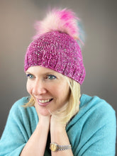 Load image into Gallery viewer, Sparkle Beanie Knitting Kit | The Fibre Company Road to China Light, Artyarns Beaded Mohair and Sequins, & Knitting Pattern (#376)