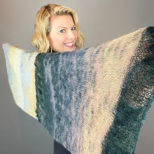 Load image into Gallery viewer, Artyarns Mohair Ombre Scarf Knitting Kit | Artyarns Mohair Ombre and Knitting Pattern (#383)
