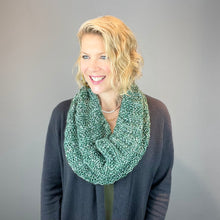 Load image into Gallery viewer, Charmaine's Cowl Knitting Kit | Lang Yarns Grace, Artyarns Beaded Mohair and Sequins & Knitting Pattern (#207B)