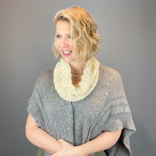 Load image into Gallery viewer, Charmaine's Cowl Knitting Kit | Lang Yarns Grace, Artyarns Beaded Mohair and Sequins & Knitting Pattern (#207B)