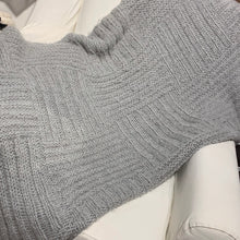 Load image into Gallery viewer, Rib & Garter Ridge Afghan Knitting Kit | Plymouth Baby Alpaca Grande & Knitting Pattern (#161)