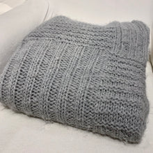 Load image into Gallery viewer, Rib & Garter Ridge Afghan Knitting Kit | Plymouth Baby Alpaca Grande & Knitting Pattern (#161)