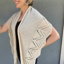Load image into Gallery viewer, Deco Shawlette (Stargazer version) Knitting Kit | Stargazer & Knitting Pattern (#324)