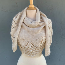 Load image into Gallery viewer, Deco Shawlette (Stargazer version) Knitting Kit | Stargazer & Knitting Pattern (#324)