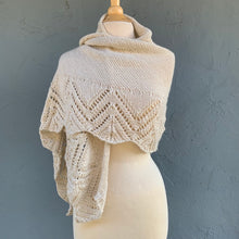 Load image into Gallery viewer, Deco Shawlette (Stargazer version) Knitting Kit | Stargazer & Knitting Pattern (#324)