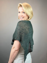 Load image into Gallery viewer, Stockinette Poncho (Tussah Tweed version) Knitting Kit | Tussah Tweed & Knitting Pattern (#113C)