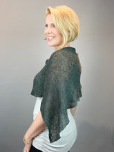 Load image into Gallery viewer, Stockinette Poncho (Tussah Tweed version) Knitting Kit | Tussah Tweed & Knitting Pattern (#113C)