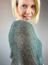 Load image into Gallery viewer, Stockinette Poncho (Tussah Tweed version) Knitting Kit | Tussah Tweed & Knitting Pattern (#113C)