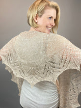 Load image into Gallery viewer, Deco Shawlette (Tussah Tweed version) Knitting Kit | Tussah Tweed & Knitting Pattern (#324B)