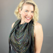 Load image into Gallery viewer, Simple Dream in Color Shawlette Knitting Kit | Dream in Color Smooshy with Cashmere & Knitting Pattern (#387)