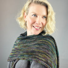 Load image into Gallery viewer, Simple Dream in Color Shawlette Knitting Kit | Dream in Color Smooshy with Cashmere &amp; Knitting Pattern (#387)
