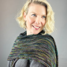 Load image into Gallery viewer, Simple Dream in Color Shawlette Knitting Kit | Dream in Color Smooshy with Cashmere & Knitting Pattern (#387)