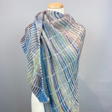 Load image into Gallery viewer, Botanic Shawl Knitting Kit | Jade Sapphire Angelwing & Zauberball Crazy