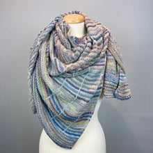 Load image into Gallery viewer, Botanic Shawl Knitting Kit | Jade Sapphire Angelwing & Zauberball Crazy