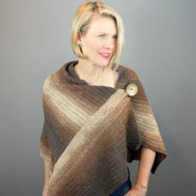 Load image into Gallery viewer, Krista Wrap Crochet Kit | Freia Superwash Merino Silk Sport & Crochet Pattern (#390)