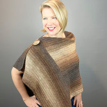 Load image into Gallery viewer, Krista Wrap Crochet Kit | Freia Superwash Merino Silk Sport & Crochet Pattern (#390)