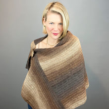 Load image into Gallery viewer, Krista Wrap Crochet Kit | Freia Superwash Merino Silk Sport & Crochet Pattern (#390)