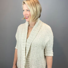 Load image into Gallery viewer, Oversized Shawl Collar Cardigan Knitting Kit | Katia Pluma Cotton & Knitting Pattern (#351B)