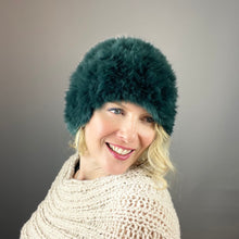 Load image into Gallery viewer, Rabbit Fur Hat Knitting Kit | Furaz Rabbit Fur Yarn, Aurora 8 & Knitting Pattern (#223)